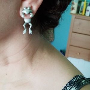 Frog earrings